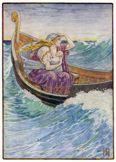 Per due giorni e due notti la barca fu sballottata qua e là da after Walter Crane