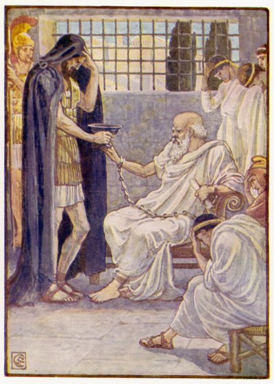 Bevve il contenuto come se fosse un sorso di vino da after Walter Crane