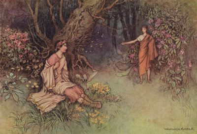 Geoffrey Chaucer, Il racconto del cavaliere da after Warwick Goble