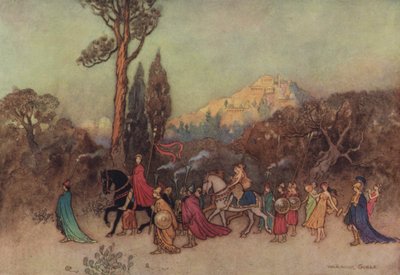 Geoffrey Chaucer, Il racconto del cavaliere da after Warwick Goble