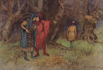 Geoffrey Chaucer, Il racconto del pardoner da after Warwick Goble
