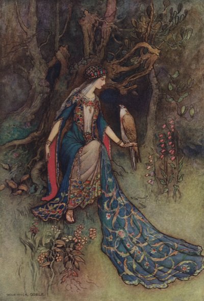 Geoffrey Chaucer, Il racconto dello scudiero da after Warwick Goble