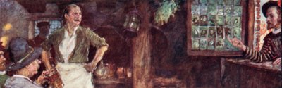 Shakespeare visita la Taverna Mermaid per vedere se Ben Jonson è lì da after William Hatherell