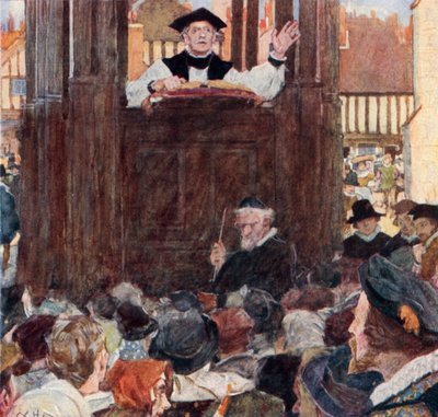 Shakespeare ascolta un predicatore a St Pauls Cross da after William Hatherell