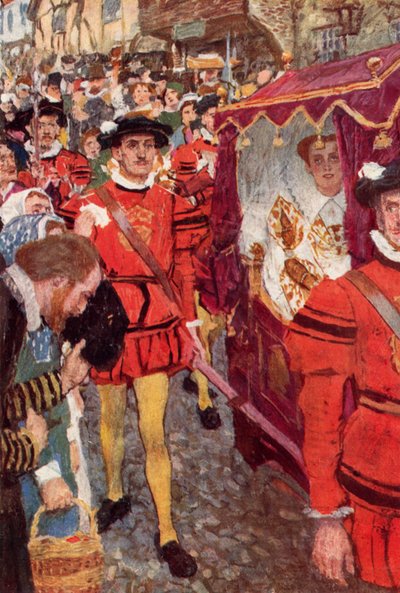 Shakespeare vede la regina passare da after William Hatherell