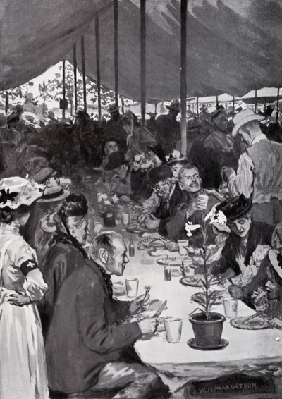 La cena del re a Fulham da after William Henry Margetson