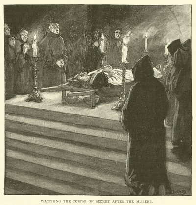 Veglia sul cadavere di Becket dopo l
