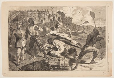 Un proiettile nelle trincee ribelli da after Winslow Homer