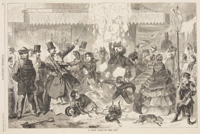 Una valanga in città da after Winslow Homer
