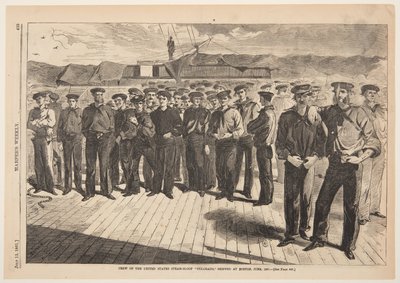 Equipaggio della nave a vapore U.S. "Colorado," imbarcato a Boston, giugno 1861, da Harper
