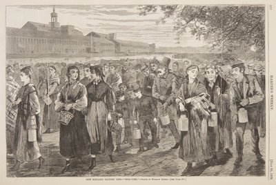 Vita di fabbrica nel New England – "Ora della campana" da after Winslow Homer