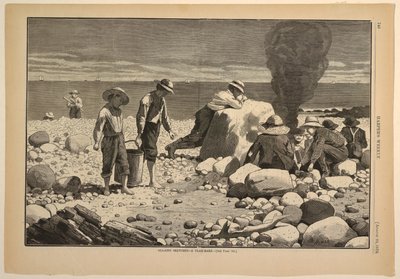 Schizzi al mare – Una festa di vongole da after Winslow Homer
