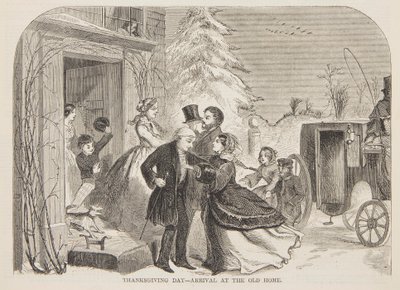 Giorno del Ringraziamento – Arrivo alla vecchia casa da after Winslow Homer