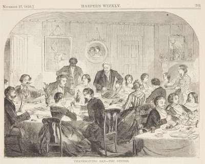 Giorno del Ringraziamento – La Cena da after Winslow Homer