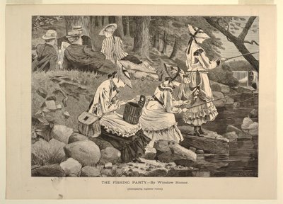 La festa della pesca, dal Journal of Literature, Science and Art di Appleton, 2 ottobre 1869, Supplemento da after Winslow Homer