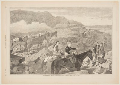 La vetta del Monte Washington da after Winslow Homer