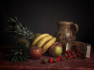 Natura morta rustica con frutta da alberti Patrick