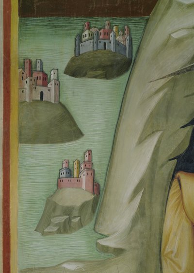 Dettaglio dal Massacro dei servi e dei pastori di Giobbe da also Manfredi de Battilori Bartolo di Fredi