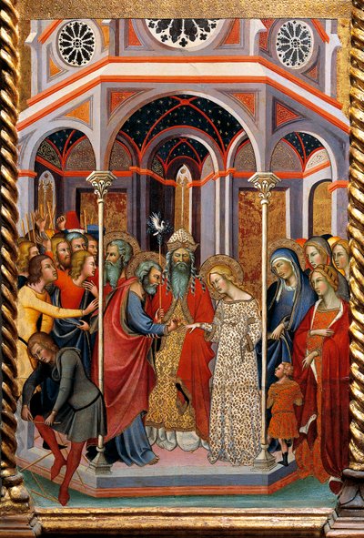 Matrimonio della Vergine, (dettaglio) da also Manfredi de Battilori Bartolo di Fredi