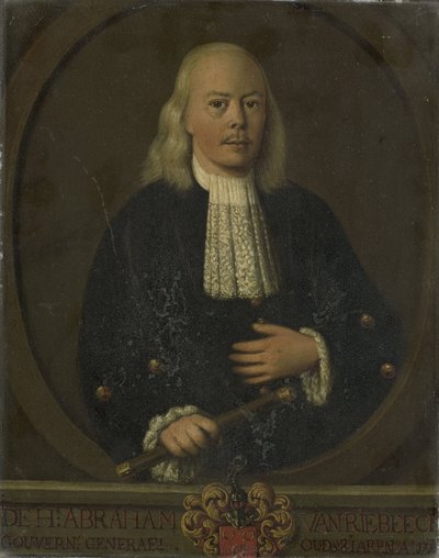 Ritratto di Abraham van Riebeeck, Governatore Generale delle Indie Orientali Olandesi da anonymous (copy after)