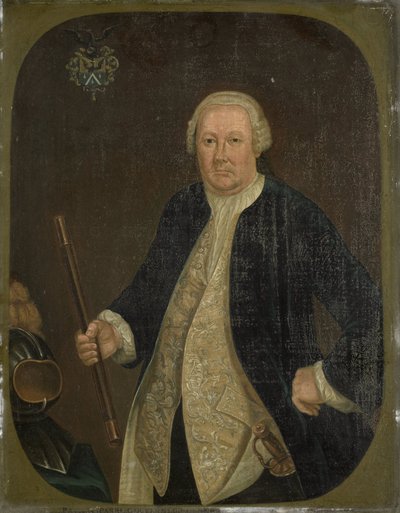 Ritratto di Petrus Albertus van der Parra, Governatore Generale della Compagnia Olandese delle Indie Orientali da anonymous (copy after)