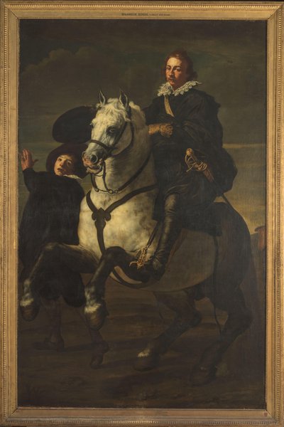 Ritratto di un uomo a cavallo da anonymous (possibly)