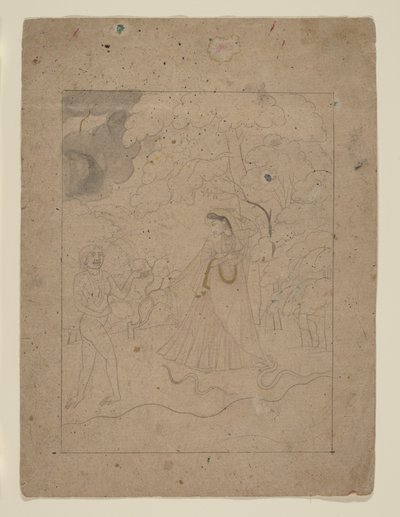 Abhisarika Nayika (Eroina che sfida la notte) da anonymous 