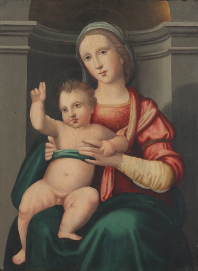 Madonna e bambino in una nicchia da attributed to Antonio del Ceraiolo