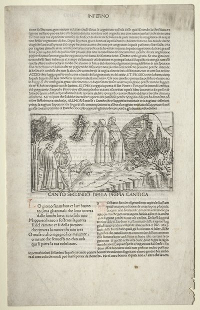 Dante e Virgilio con la visione di Beatrice da attributed to Baccio Baldini (Italian, c. 1436 1487)