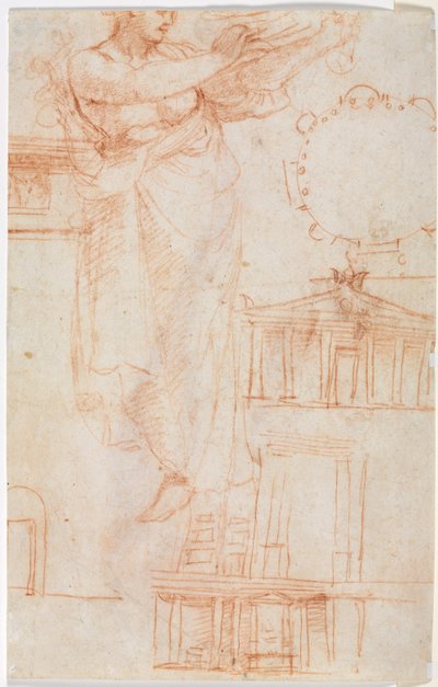 Una Figura Femminile Drappeggiata (possibilmente un