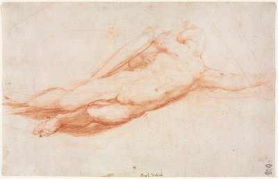 Studio di un Soldato Caduto (possibilmente la Conversione di Saulo) (recto) da attributed to Correggio