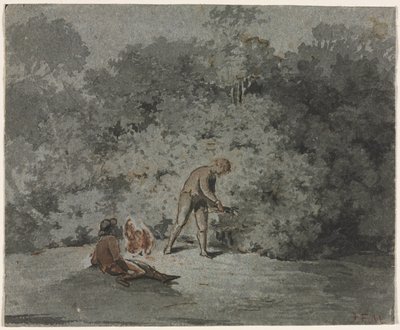 Raccoglitrice di Rami (recto) da attributed to Francisque Millet