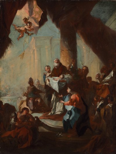 Studio per "La Presentazione di Cristo al Tempio" (per San Ulrico, Vienna) da attributed to Franz Anton Maulbertsch