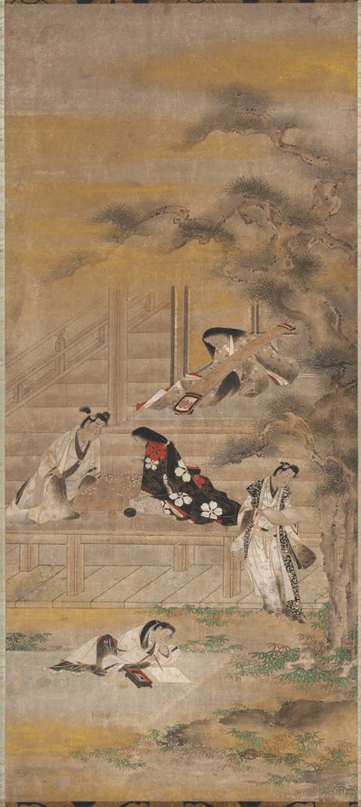 I quattro piaceri da attributed to Iwasa Matabei