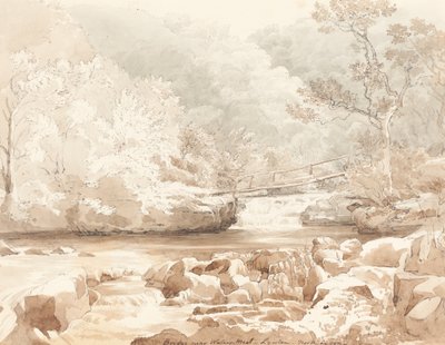 Ponte vicino a Waters-Meet, Lynton, North Devon da attributed to James Bulwer
