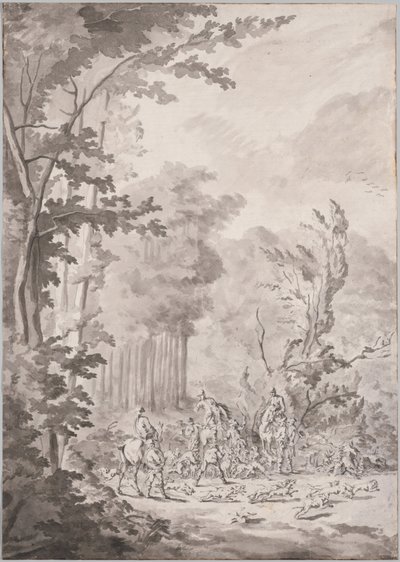 Una festa di caccia a Marly da attributed to Jean Baptiste Martin, Le Vieux