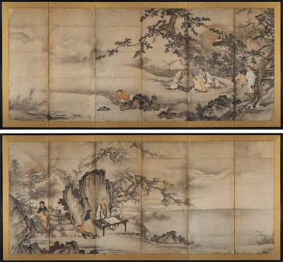 Le Quattro Realizzazioni da attributed to Kano Shōei