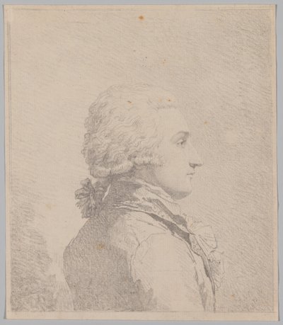 Ritratto di profilo di un uomo da attributed to Louis Rolland Trinquesse