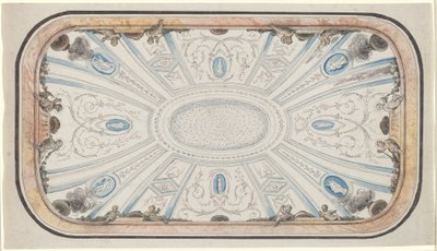 Progetto per un soffitto da attributed to Mauro Antonio Tesi