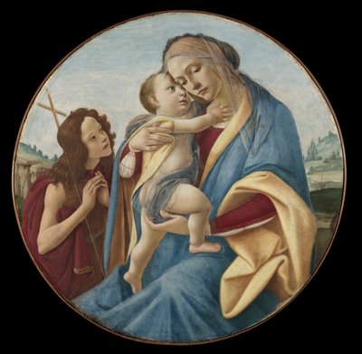 Vergine e bambino con il giovane San Giovanni Battista da attributed to Painter of Berlin 1899 (Greek, Attic)