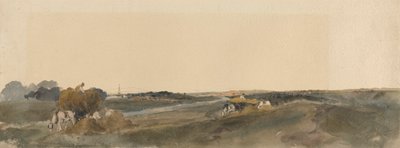Fienagione sulle rive di un fiume del Lincolnshire da attributed to Peter DeWint
