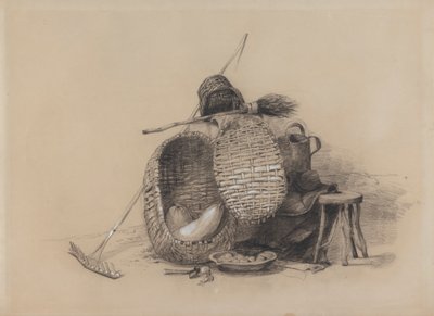 Natura morta con rastrello da attributed to Peter DeWint