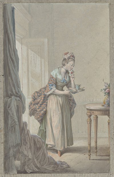 Donna con una lettera da attributed to Sigmond Freudeberg