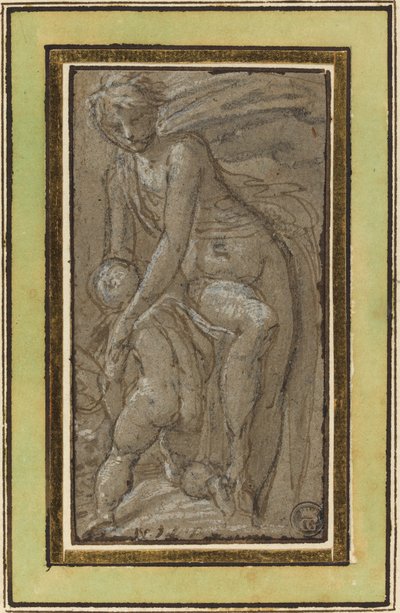 Nudo con putto da called Bertoia Jacopo Zanguidi
