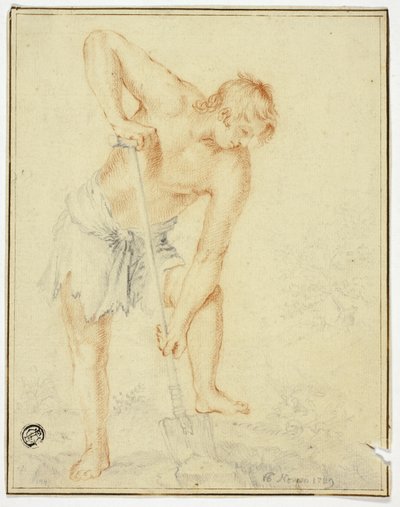 Uomo con vanga da called Cavaliere d
