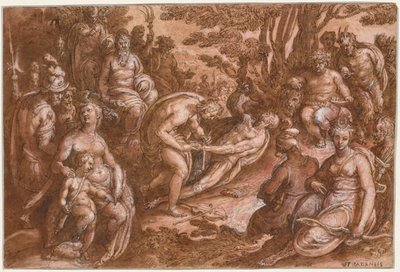 La scuoiatura di Marsia, c. 1570-1605 da called Johannes Stradanus Jan van der