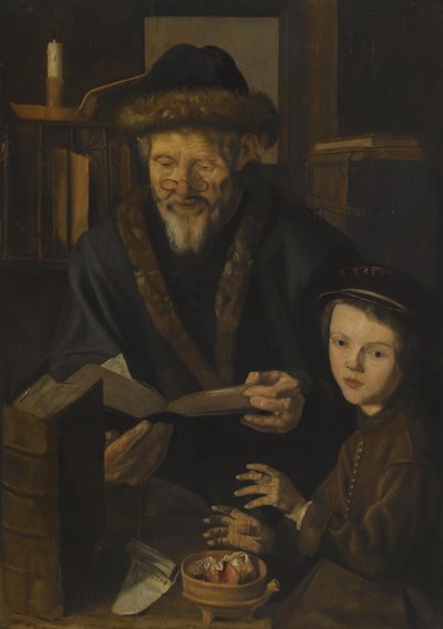 Filosofo e il giovane bambino da called Stap Woutersz. Jan