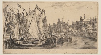 La Leytsche veer, da Vedute di Amsterdam da called Zeeman Reinier Nooms