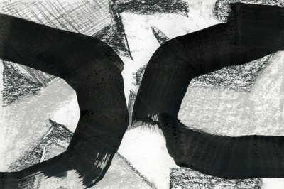 Curve astratte in nero da cartissi