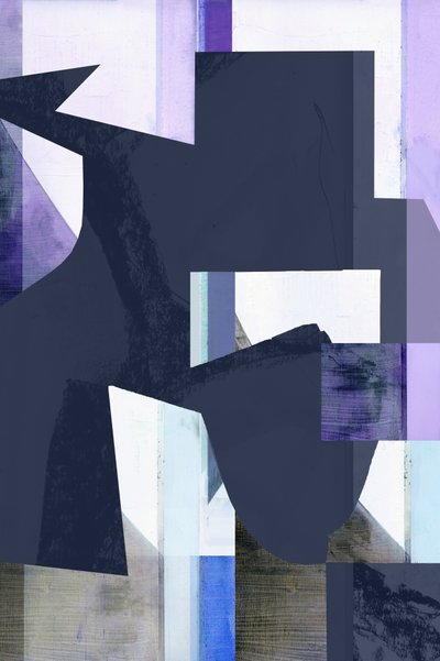Forme blu astratte da cartissi